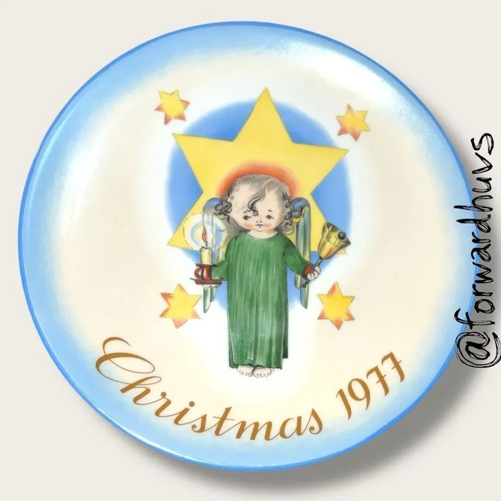 1977 Schmid “Herald Angel” Christmas Plate – Sister Berta Hummel – No Box